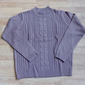 Haband sweetheart sweater size medium brown new with tags